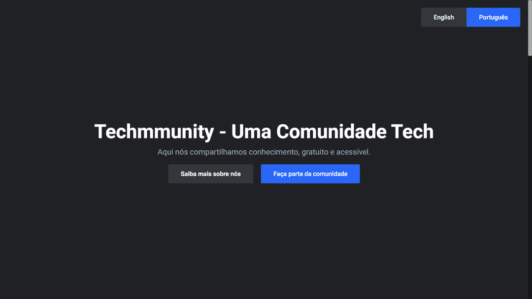 Techmmunity | Landing Page